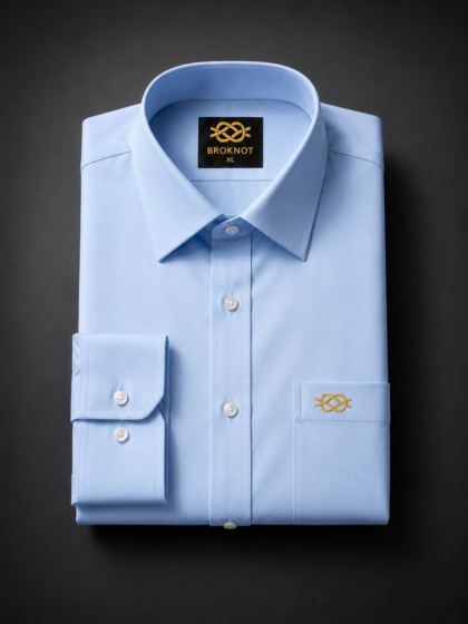 BROKNOT Premium Sky Blue Formal Shirt